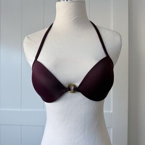 Vintage 2009 Victoria's Secret Jewel of the Nile H11 Deep Plum Bikini Top 32B